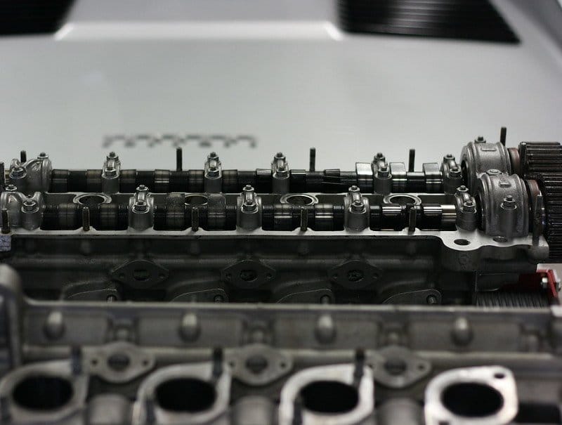 Dual Overhead camshaft Cylinder Head. by Joe Folino LoopRunner is marked with CC0 1.0