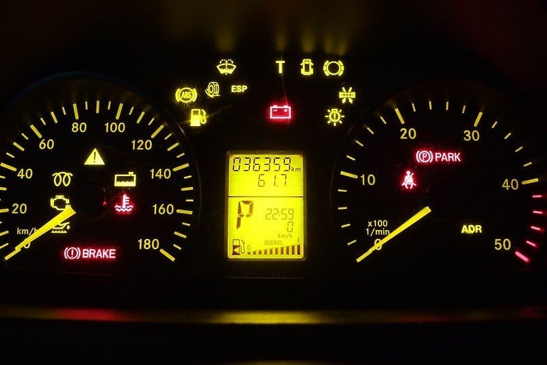 Car dashboard lights