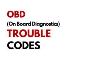 OBD Trouble codes